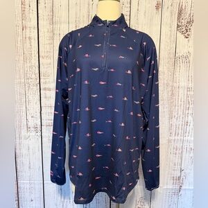 Chic Navy Print‎ Swim Rashguard